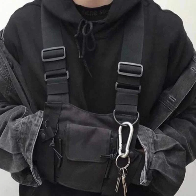 Adjustable Strap Techwear Chest Bag - Image 5
