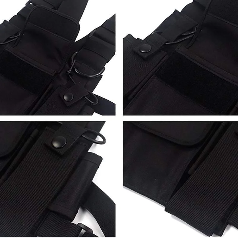 Adjustable Strap Techwear Chest Bag - Image 8