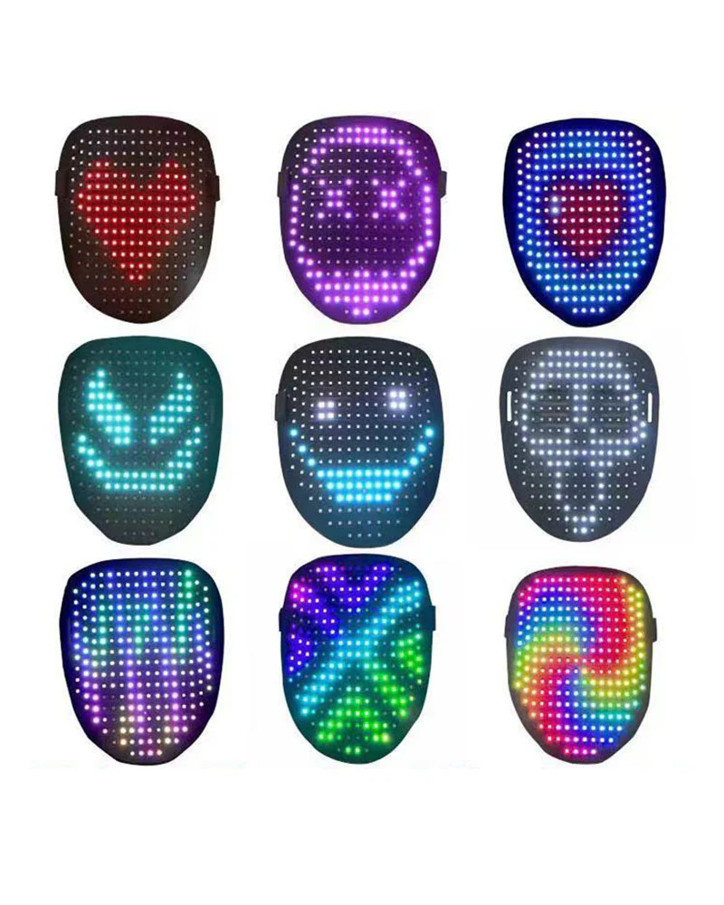 APP Changing Face Led Cyberpunk Mask - Image 6