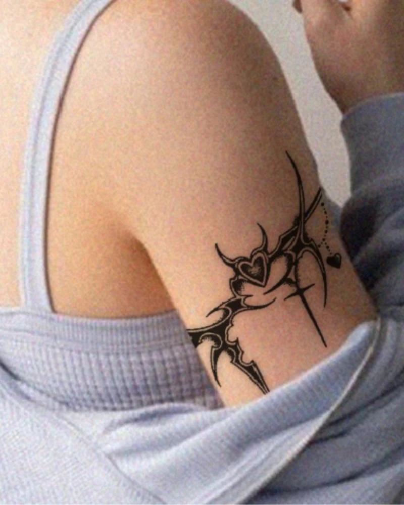 Arm Waterproof Cyberpunk Tattoo - Image 4