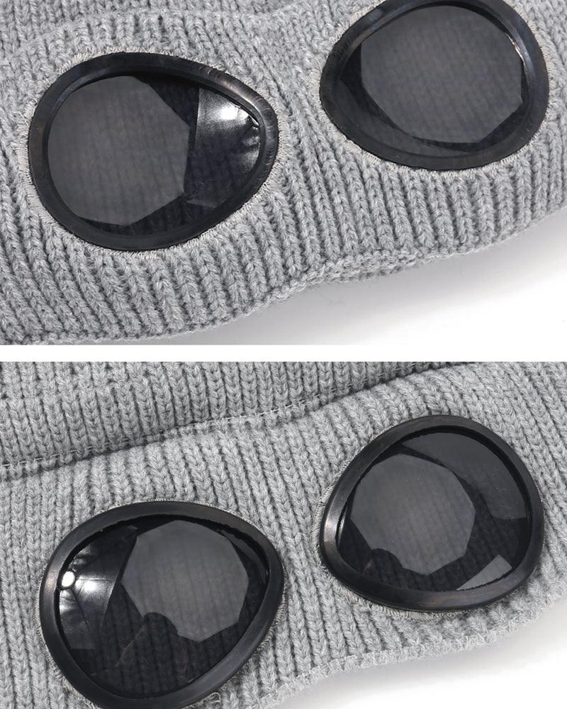Aviator Sunglasses Knitted Futuristic Hat - Image 18