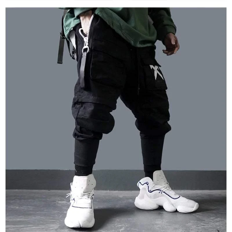 Become An X-Man Techwear Black Cargo Pants - Image 3