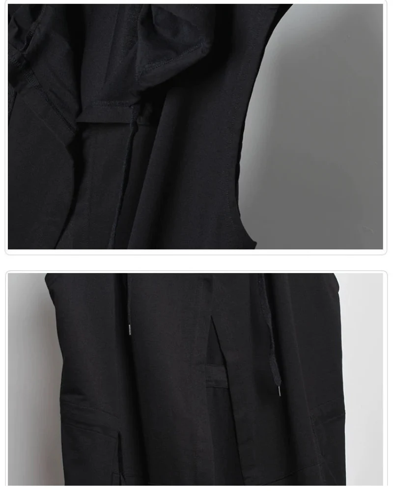 Black Sleeveless Ninja Costume Vest - Image 10