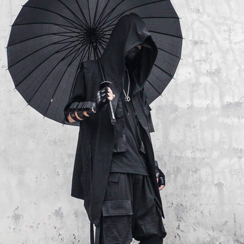 Black Sleeveless Ninja Costume Vest - Image 3
