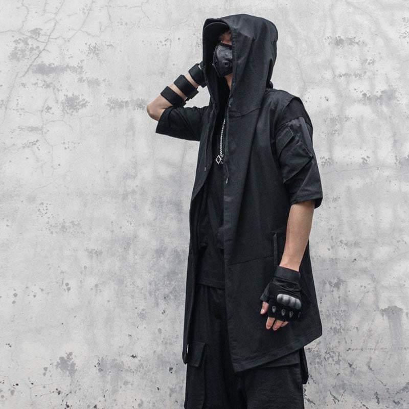 Black Sleeveless Ninja Costume Vest - Image 4