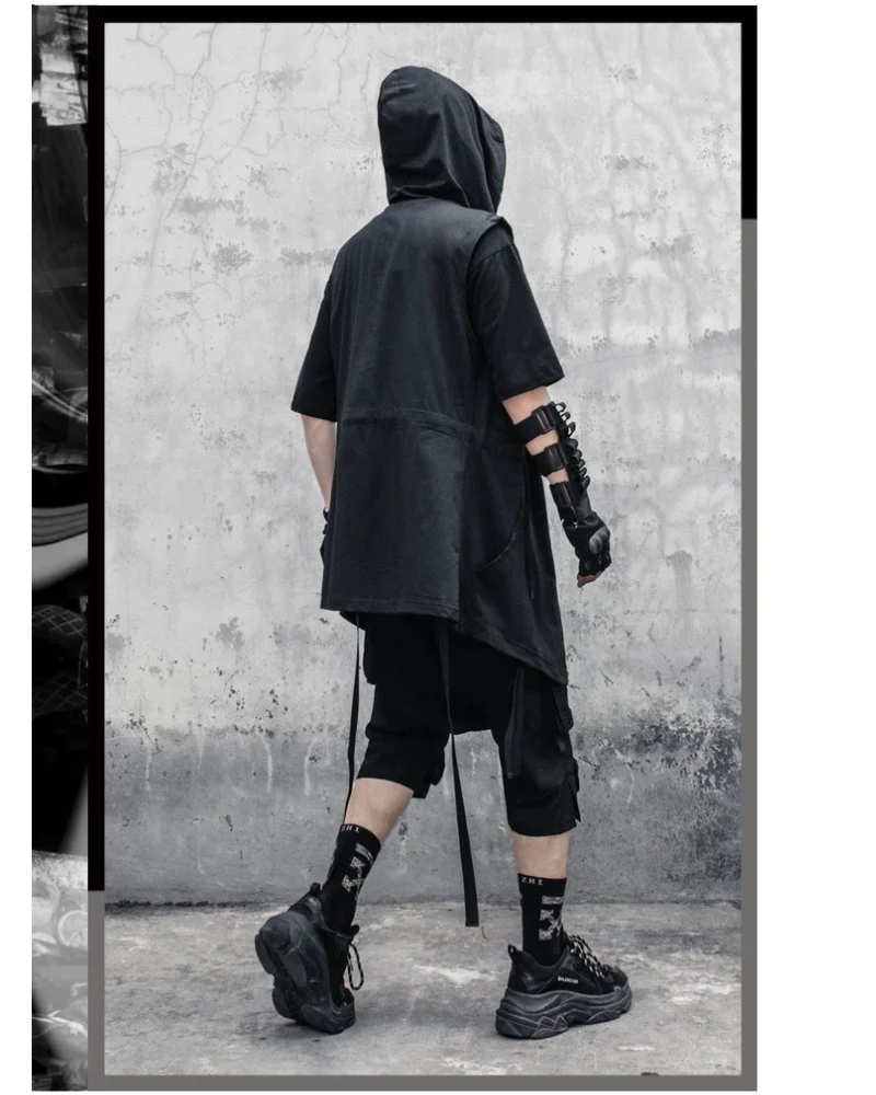 Black Sleeveless Ninja Costume Vest - Image 7