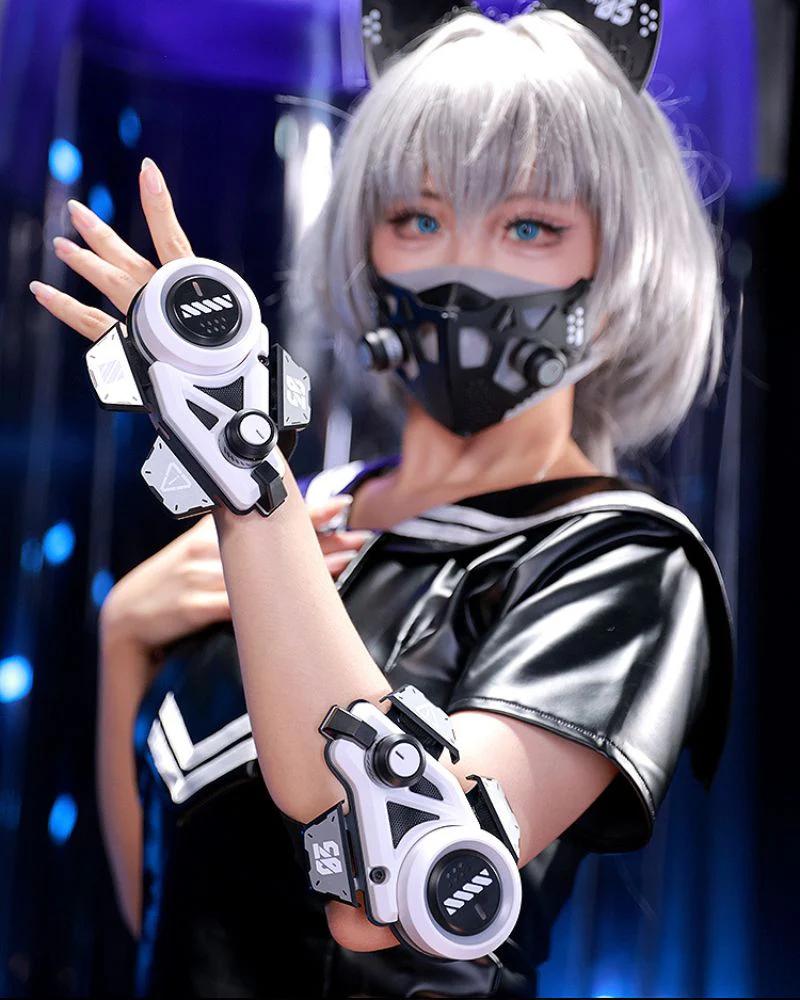 Cat Ears Cosplay Mask Headband Hand Armor - Image 2
