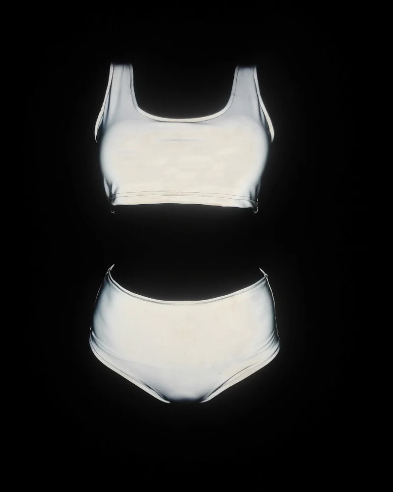 Colorful Reflective Rave Party Shiny Bikini Set - Image 25