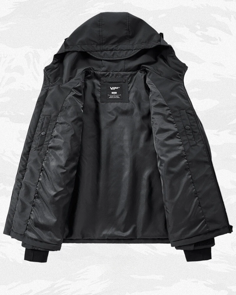 Functional Multi-pocket Cargo Hooded Jacket - Image 3