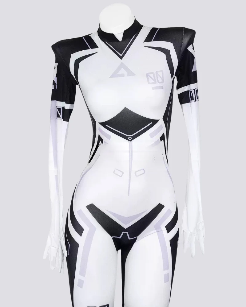 Cyber-Mechanical Full-Body Punk Cosplay Bodysuit - Image 10