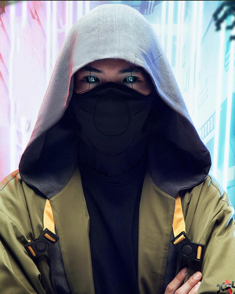 XIPHEVIL Cyberpunk Assassin Ninja Scarf And Mask