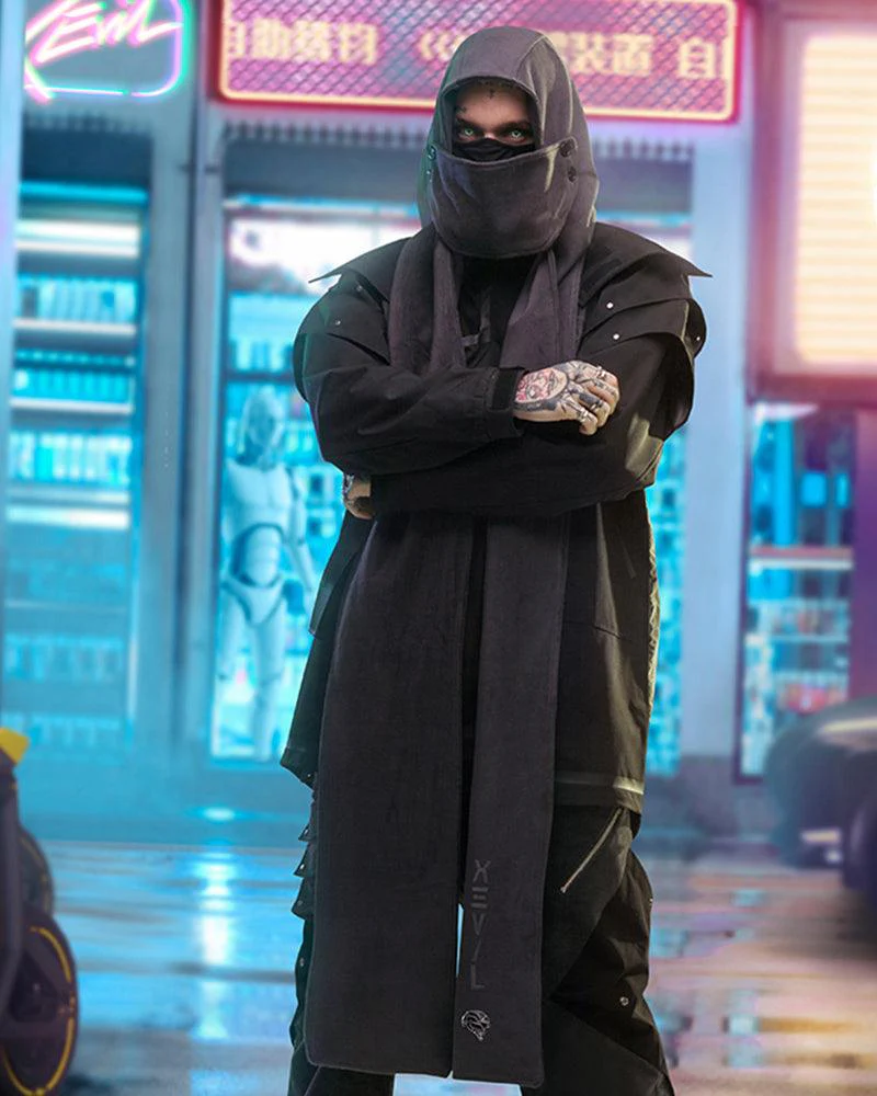 XIPHEVIL Cyberpunk Assassin Ninja Scarf And Mask - Image 13