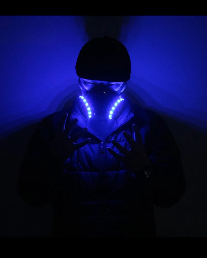 Cyberpunk Bar DJ Party LED Colorful Mask - Image 6
