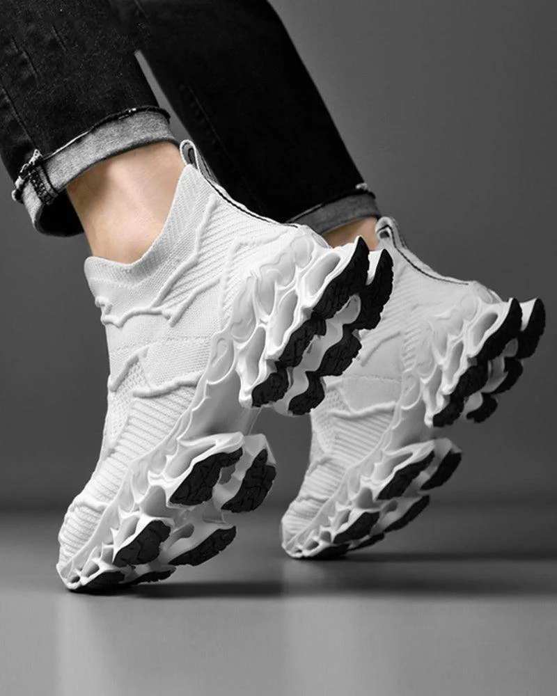 Cyberpunk Casual Woven Performance Sneakers - Image 10