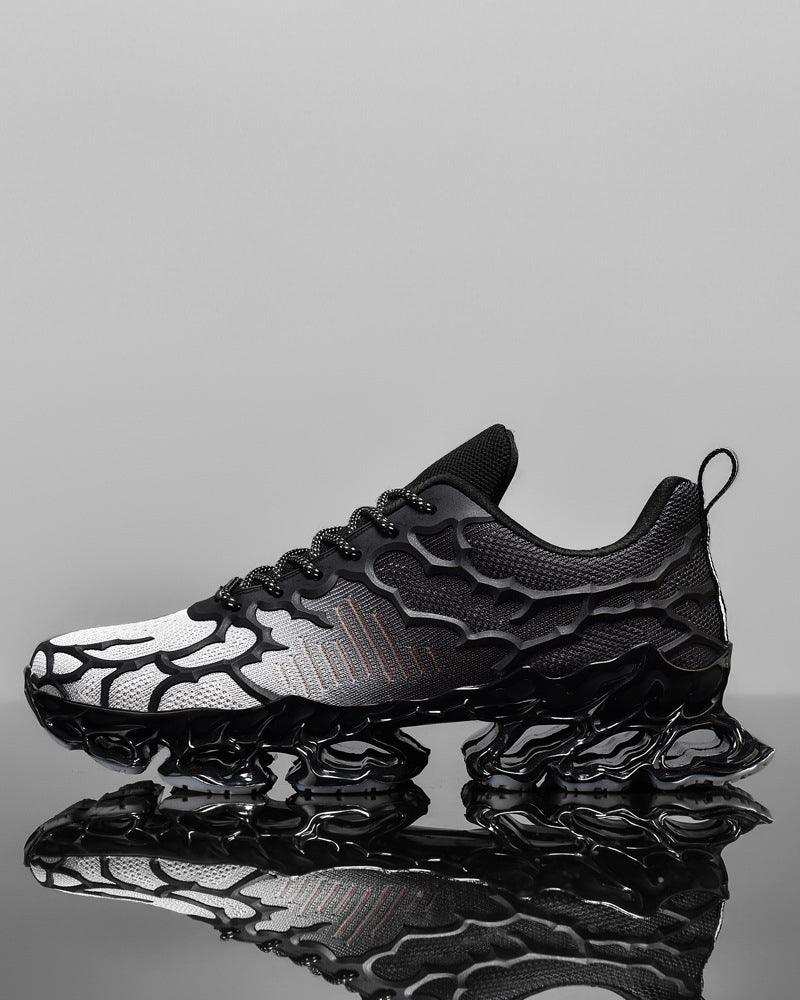 Cyberpunk Casual Woven Textured Sneakers - Image 5