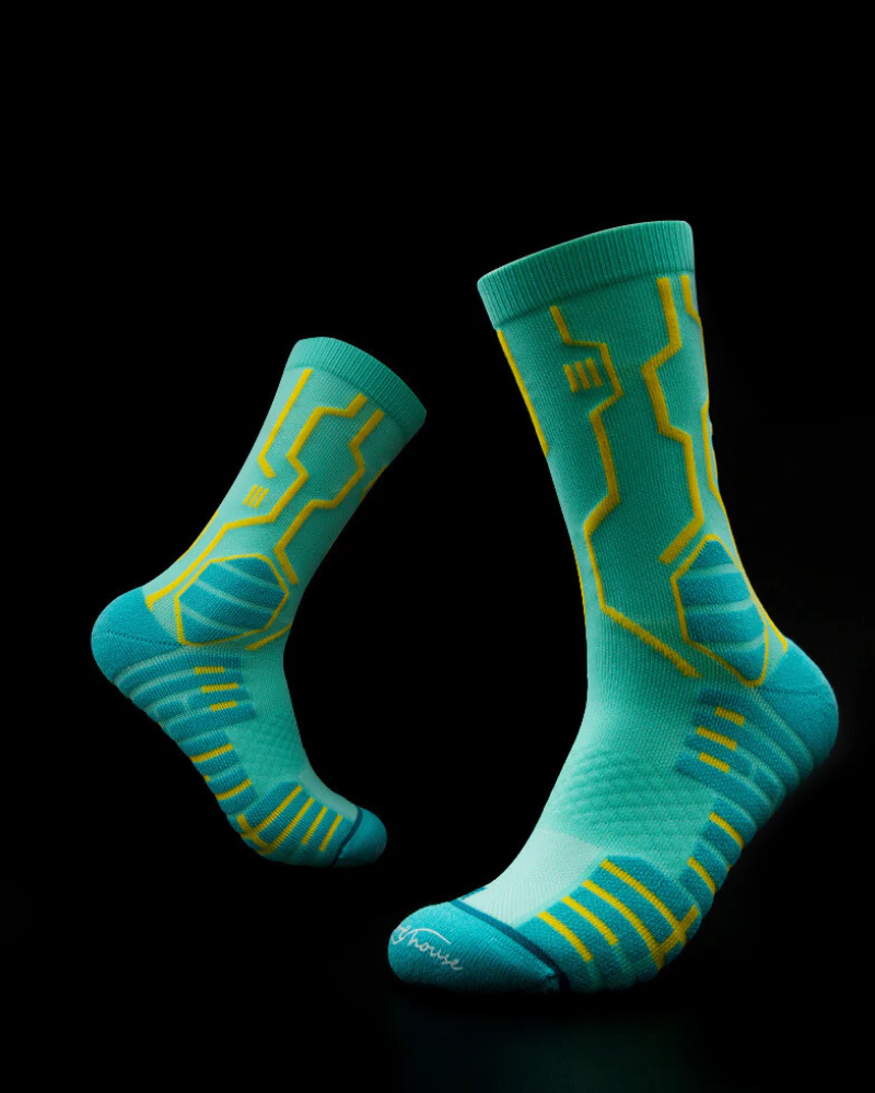 Cyberpunk Circuit Mid-calf Socks - Image 15