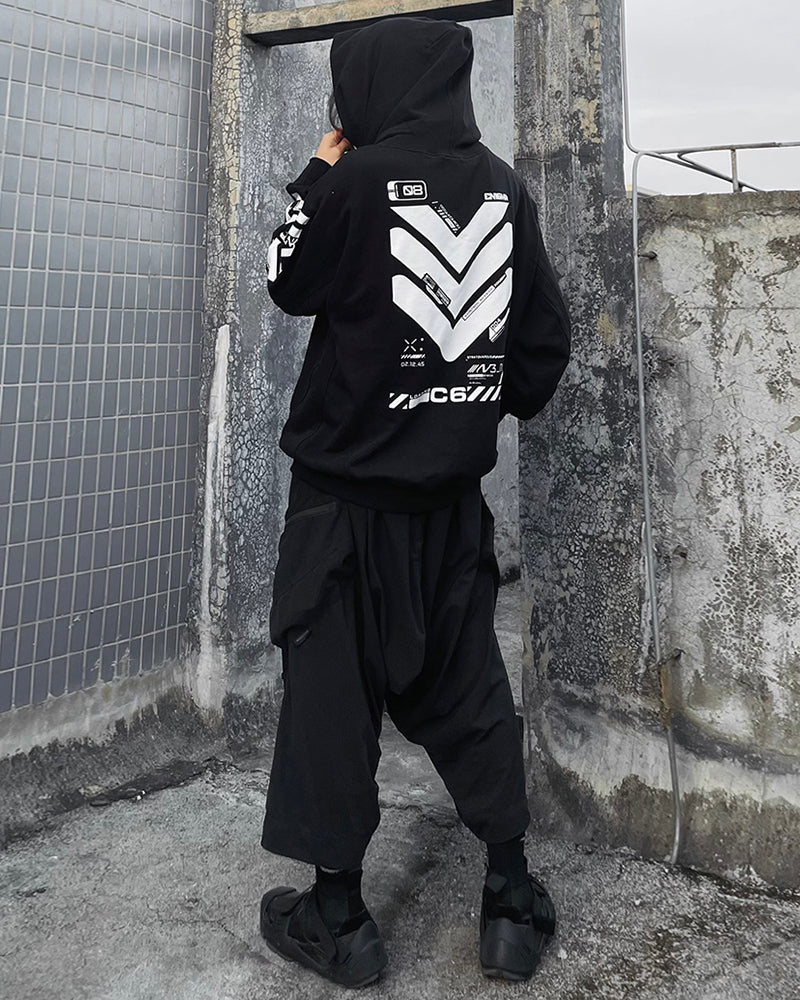 Cyberpunk City Futuristic Sci-Fi Hoodie - Image 3