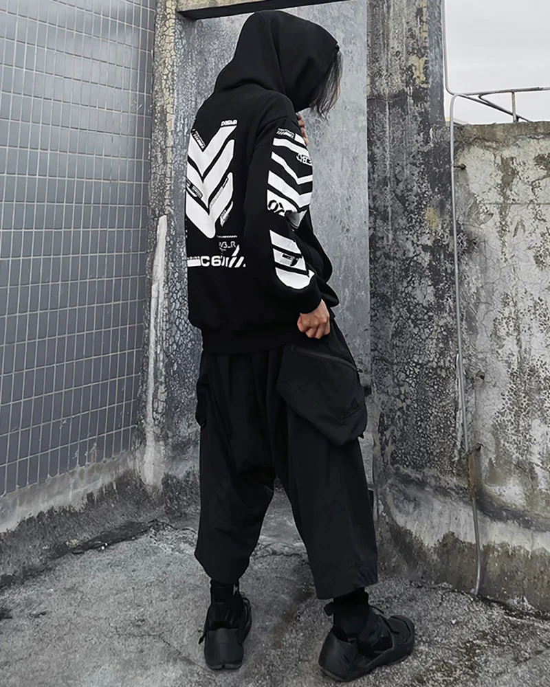 Cyberpunk City Futuristic Sci-Fi Hoodie - Image 4