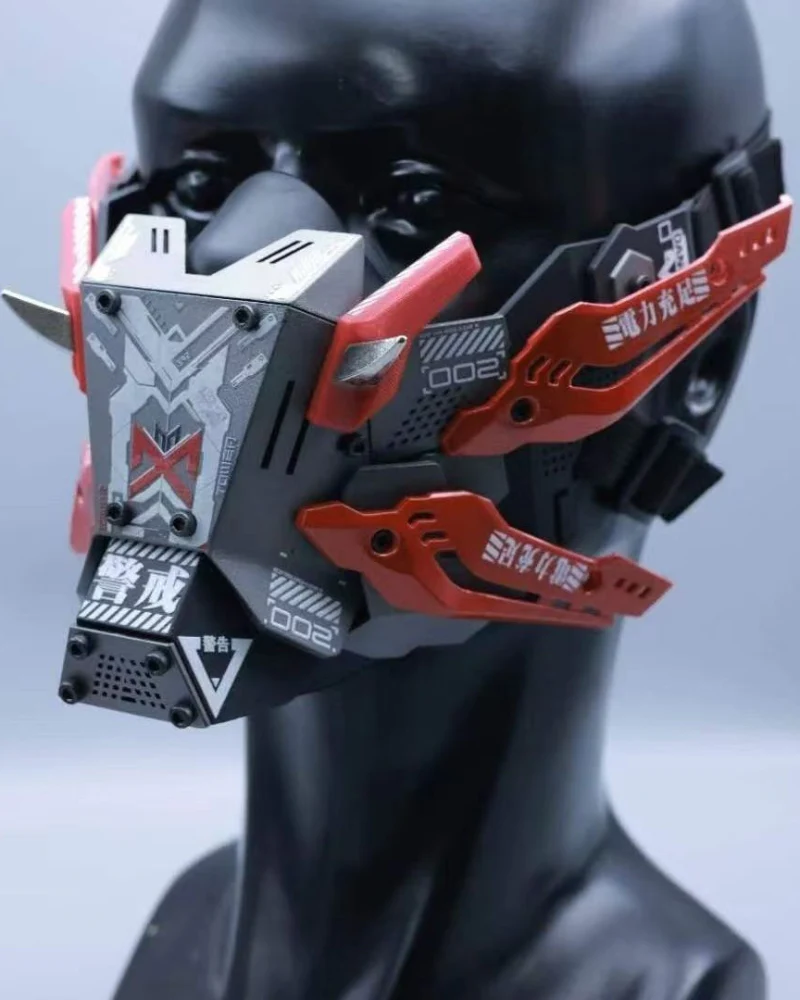 Cyberpunk Commander Mech Half Face Mask - Image 10