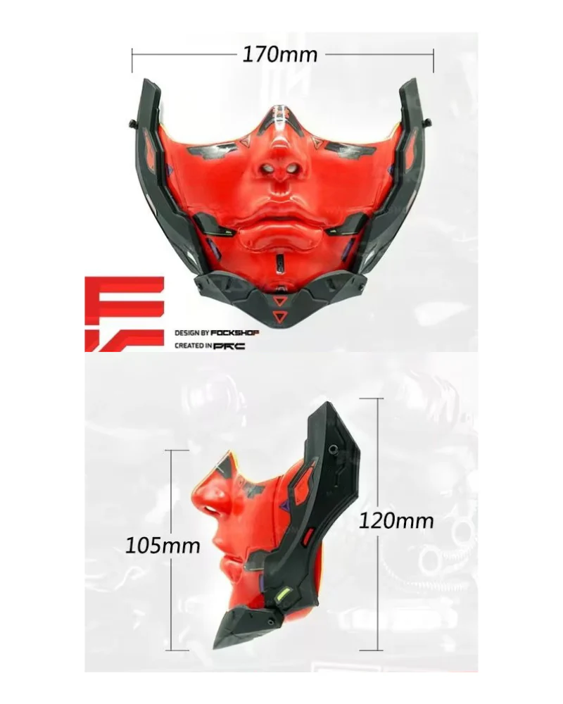Cyberpunk Cosplay Half Face Mask - Image 18