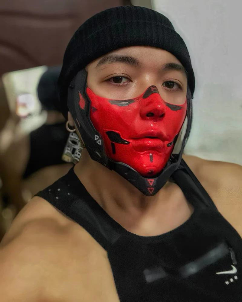 Cyberpunk Cosplay Half Face Mask - Image 20
