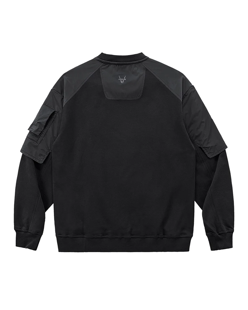 Cyberpunk Fake Two Piece Crewneck Sweatshirt - Image 2
