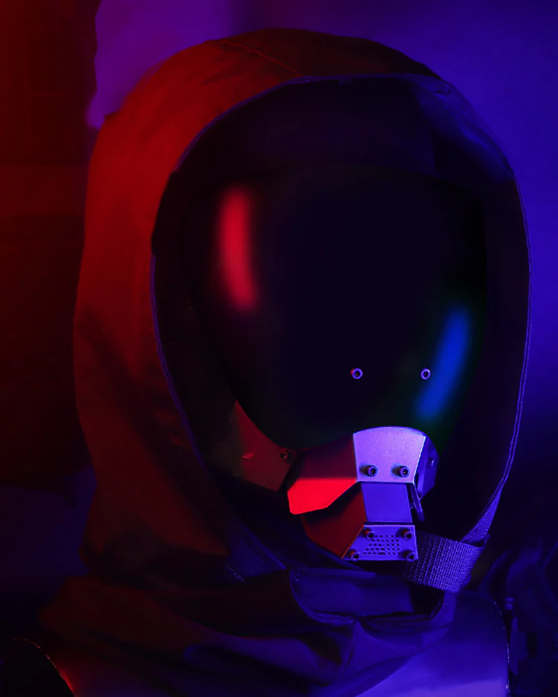 Cyberpunk Functional Half Helmet Mask - Image 2