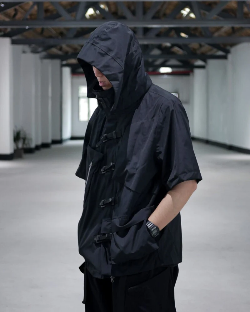 Cyberpunk Functional Waterproof Detachable Sleeves Jacket - Image 5
