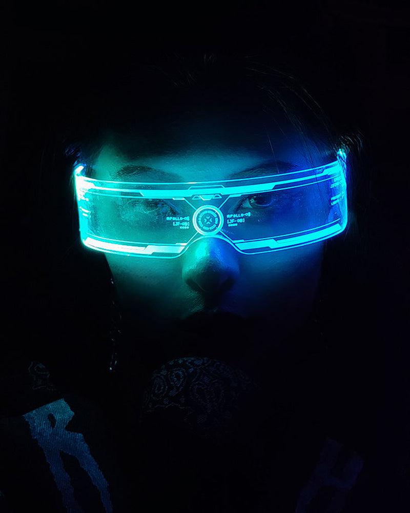 Cyberpunk Glowing Light Up Party LED Glasses - Image 15