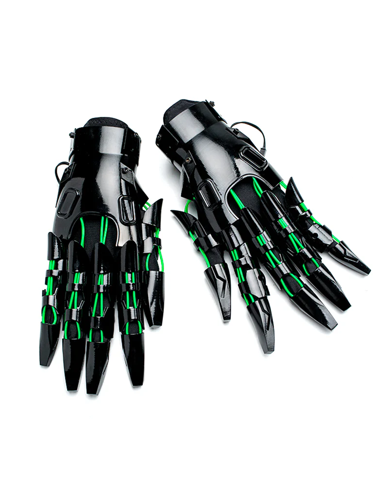Cyberpunk Glowing Mechanical Hand Gloves - Image 6