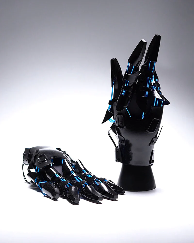 Cyberpunk Glowing Mechanical Hand Gloves - Image 8