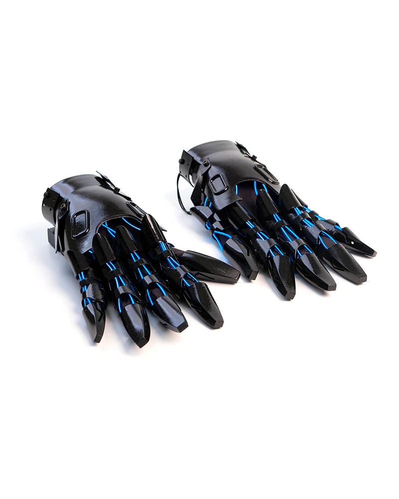 Cyberpunk Glowing Mechanical Hand Gloves - Image 9