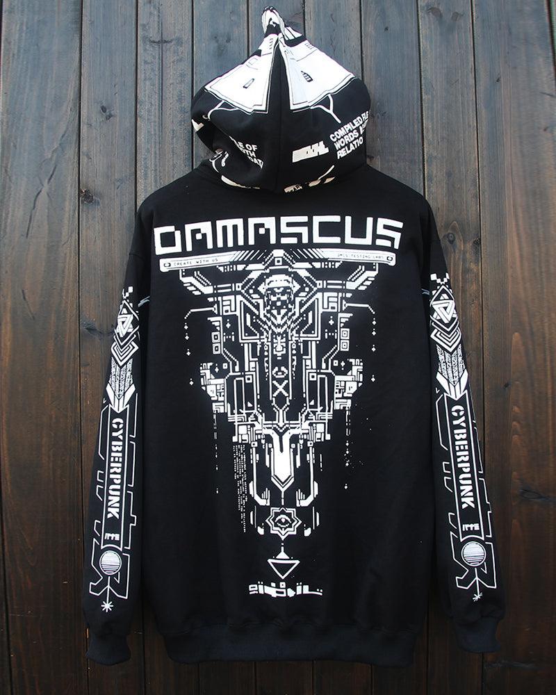 Cyberpunk Graphic Motorcycle Hoodie - Image 12