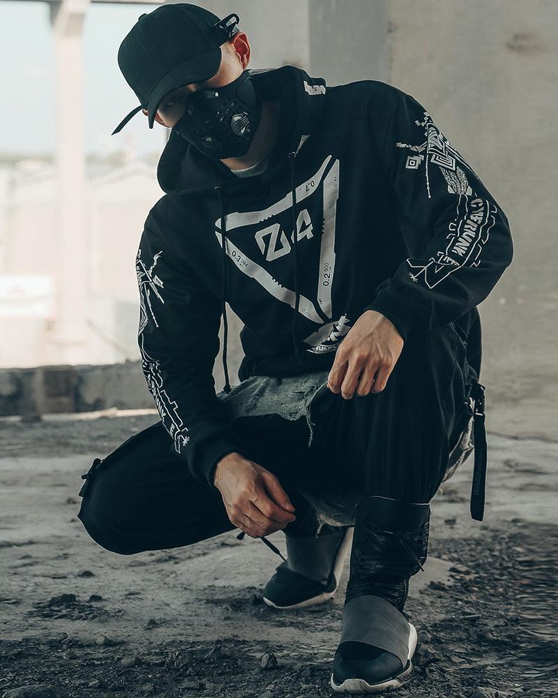 Cyberpunk Graphic Motorcycle Hoodie - Image 6