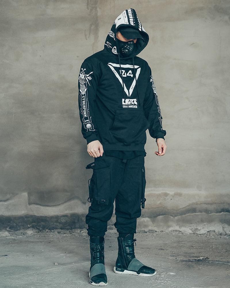 Cyberpunk Graphic Motorcycle Hoodie - Image 7