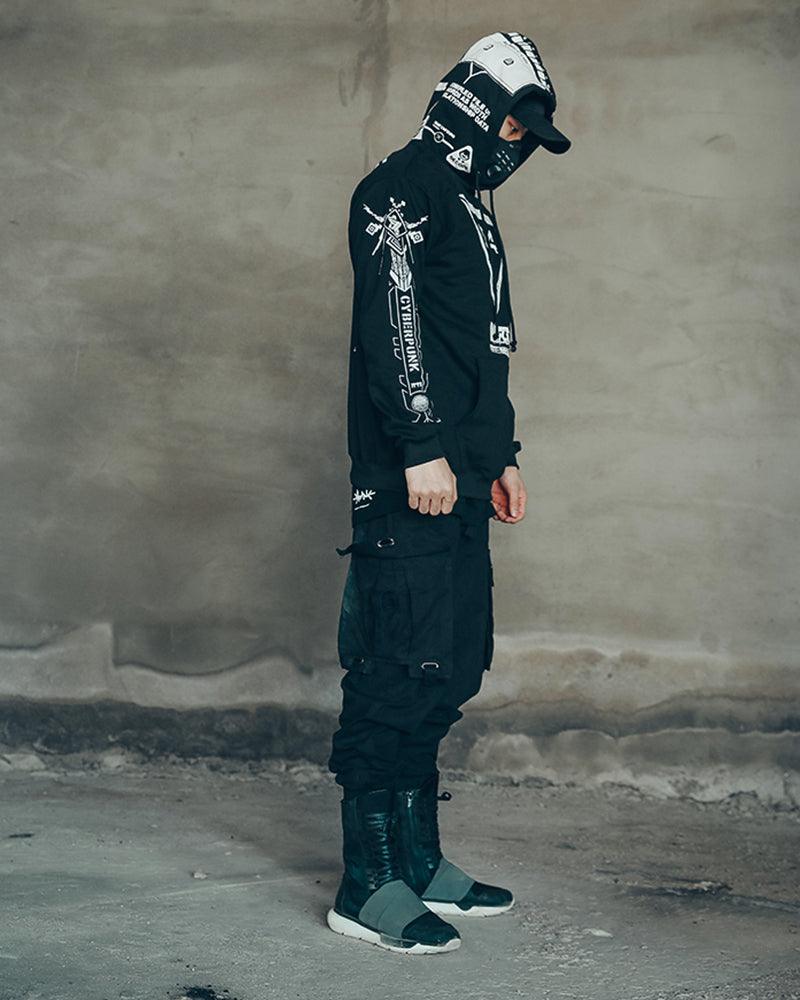 Cyberpunk Graphic Motorcycle Hoodie - Image 8
