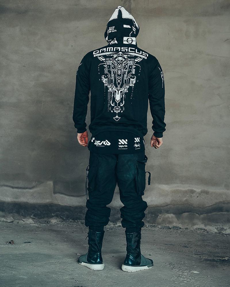 Cyberpunk Graphic Motorcycle Hoodie - Image 9
