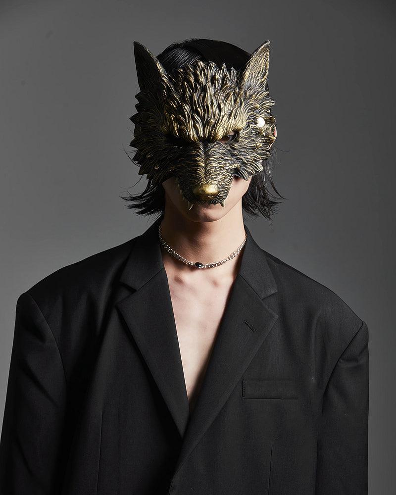 Cyberpunk Half Face Werewolf Mask - Image 6