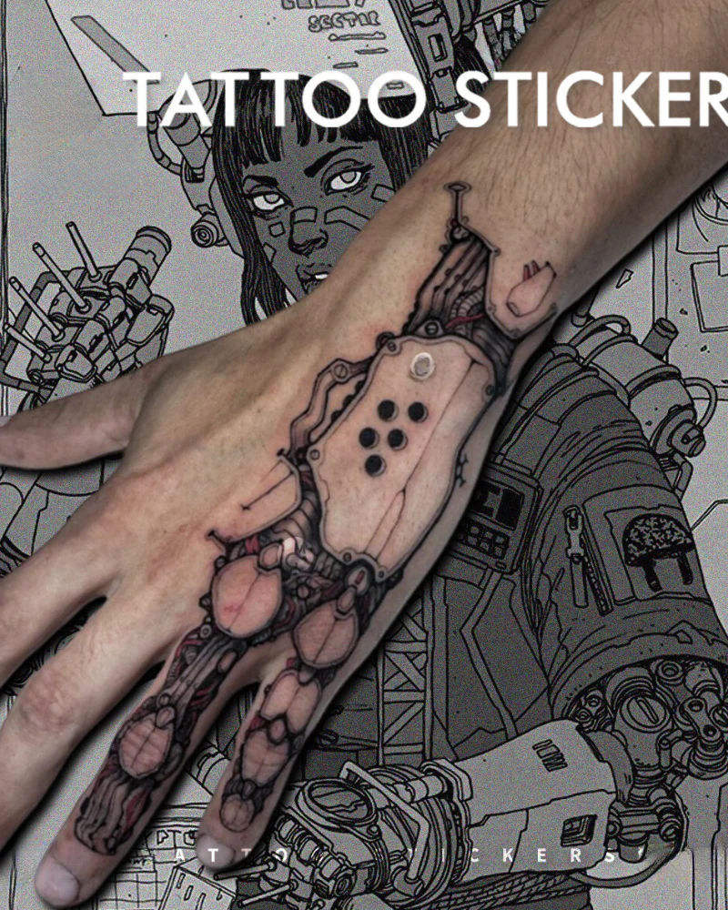 Cyberpunk Hand Tattoo