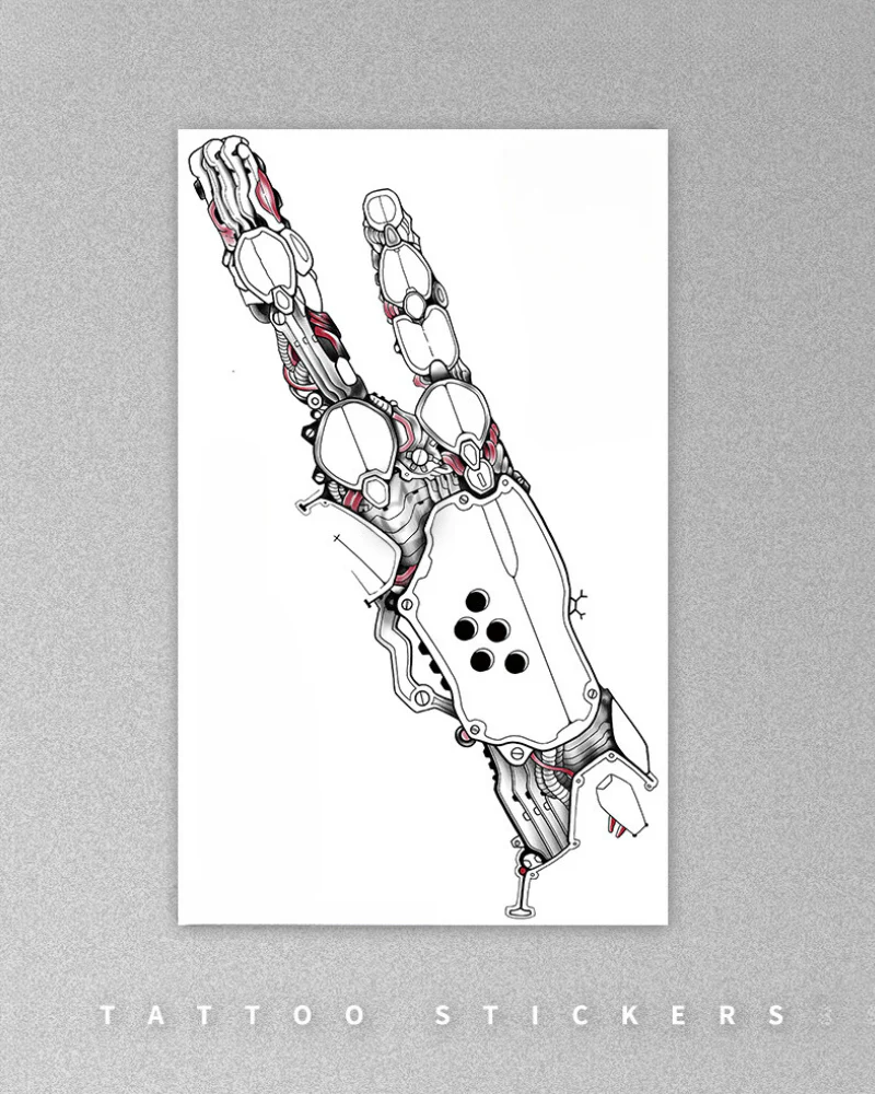 Cyberpunk Hand Tattoo - Image 3