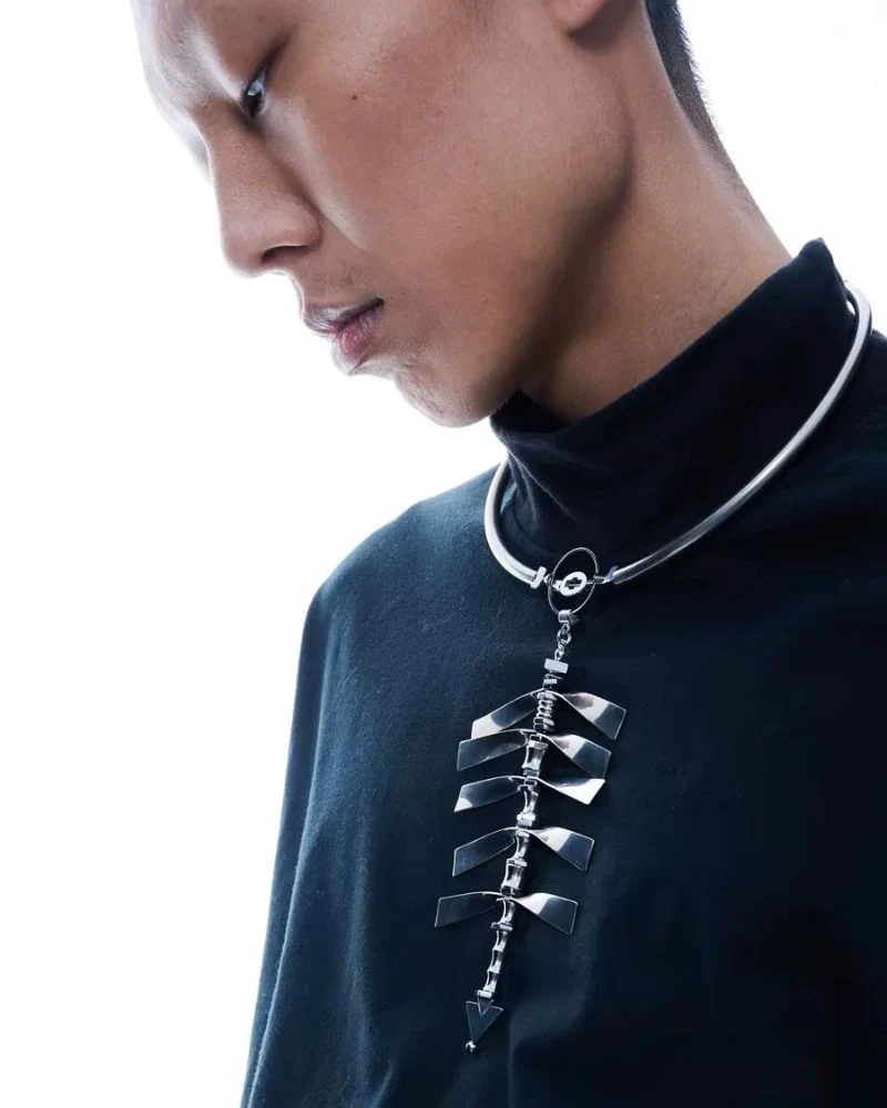 Cyberpunk Handmade Multi-functional Necklace - Image 3