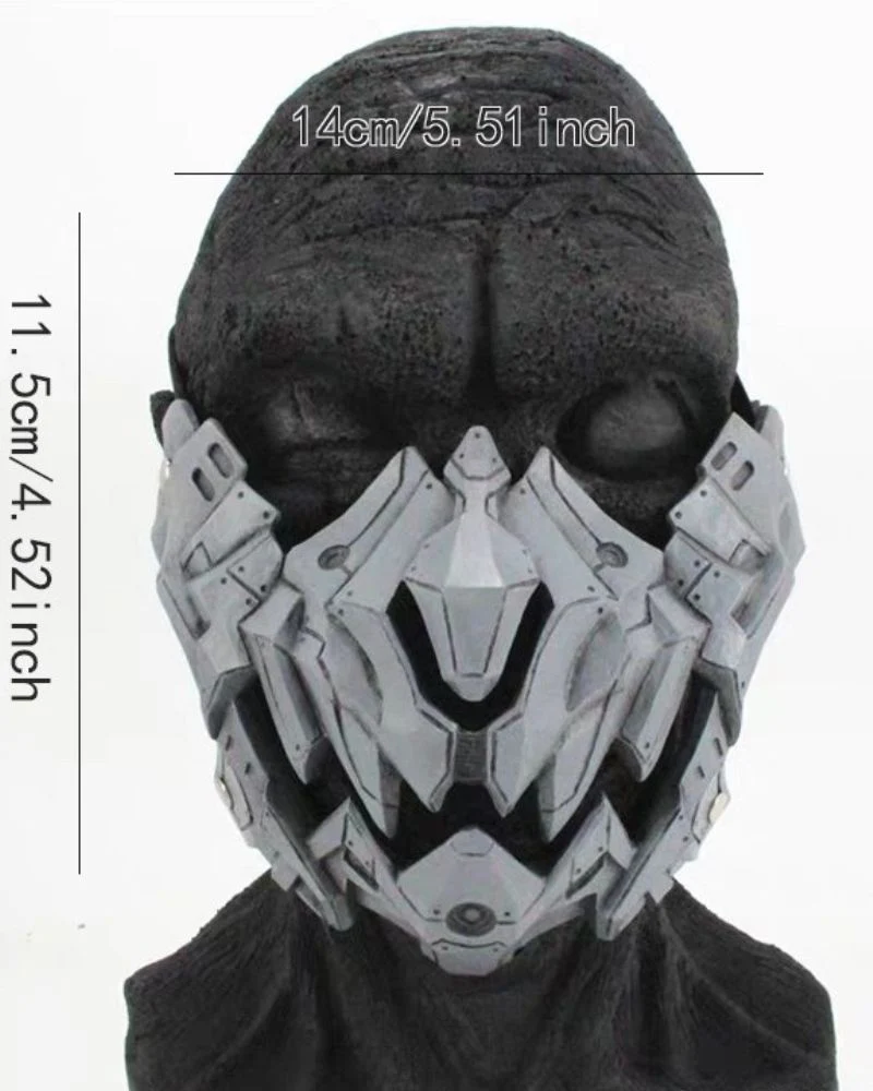 Cyberpunk Japanese Halloween Costume Mask - Image 8