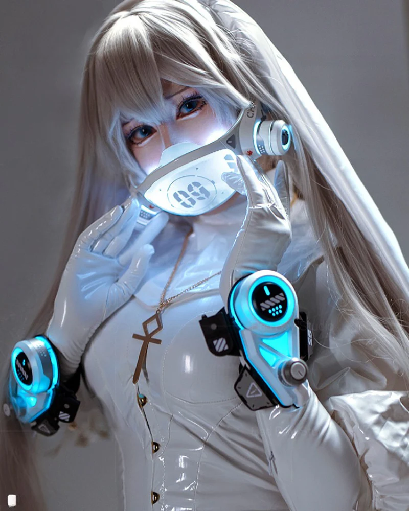 Cyberpunk LED Glow Hand Armor Mech Mask(Sold Separately) - Image 13