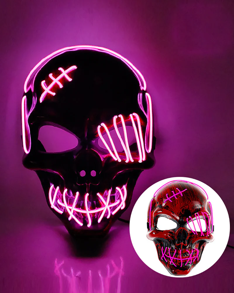 Cyberpunk LED Skull Ghost Face Mask - Image 12