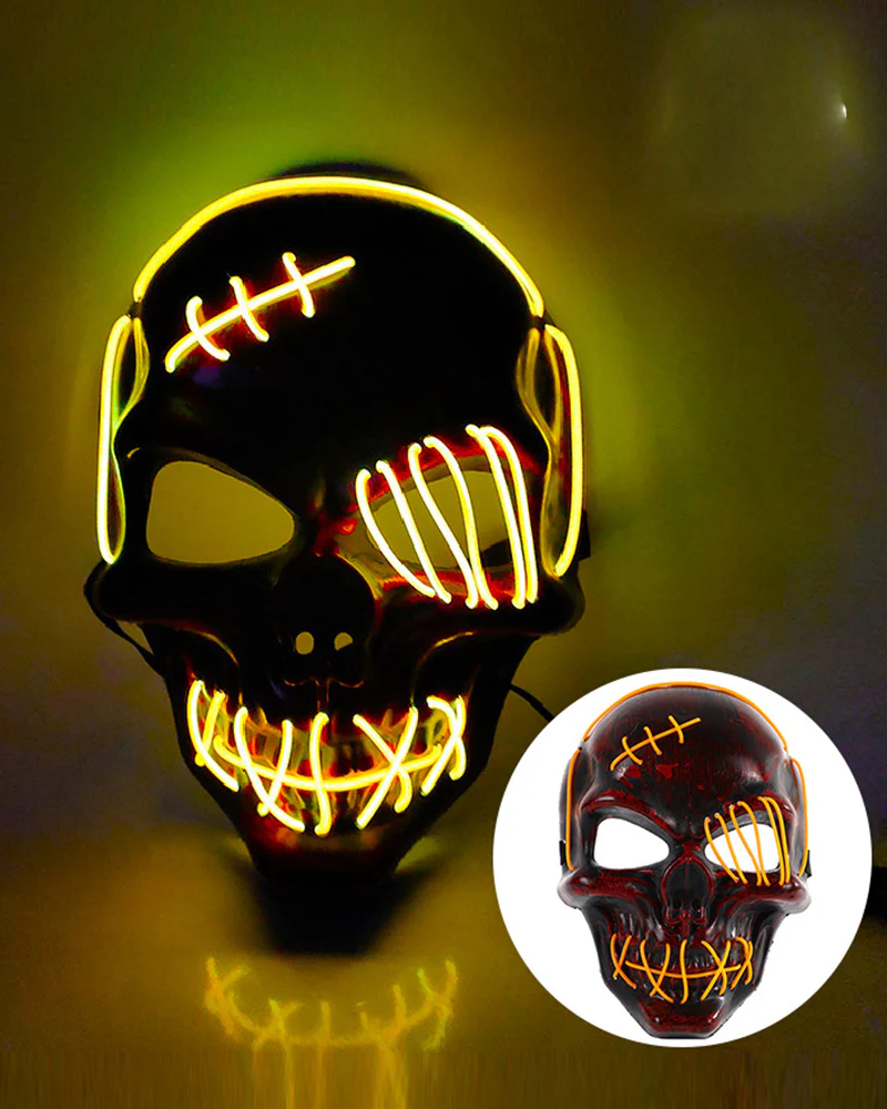 Cyberpunk LED Skull Ghost Face Mask - Image 14