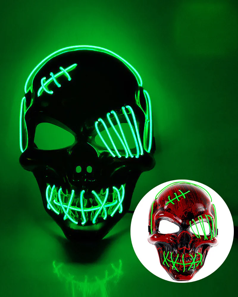 Cyberpunk LED Skull Ghost Face Mask - Image 16