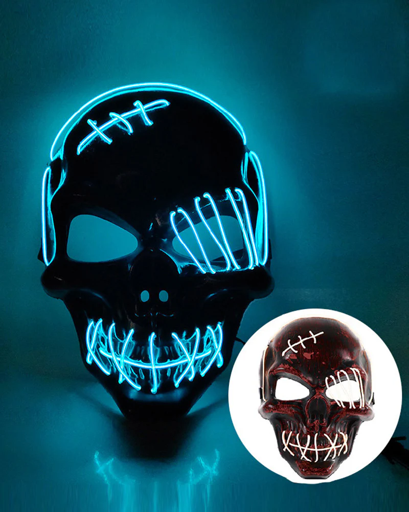 Cyberpunk LED Skull Ghost Face Mask - Image 17
