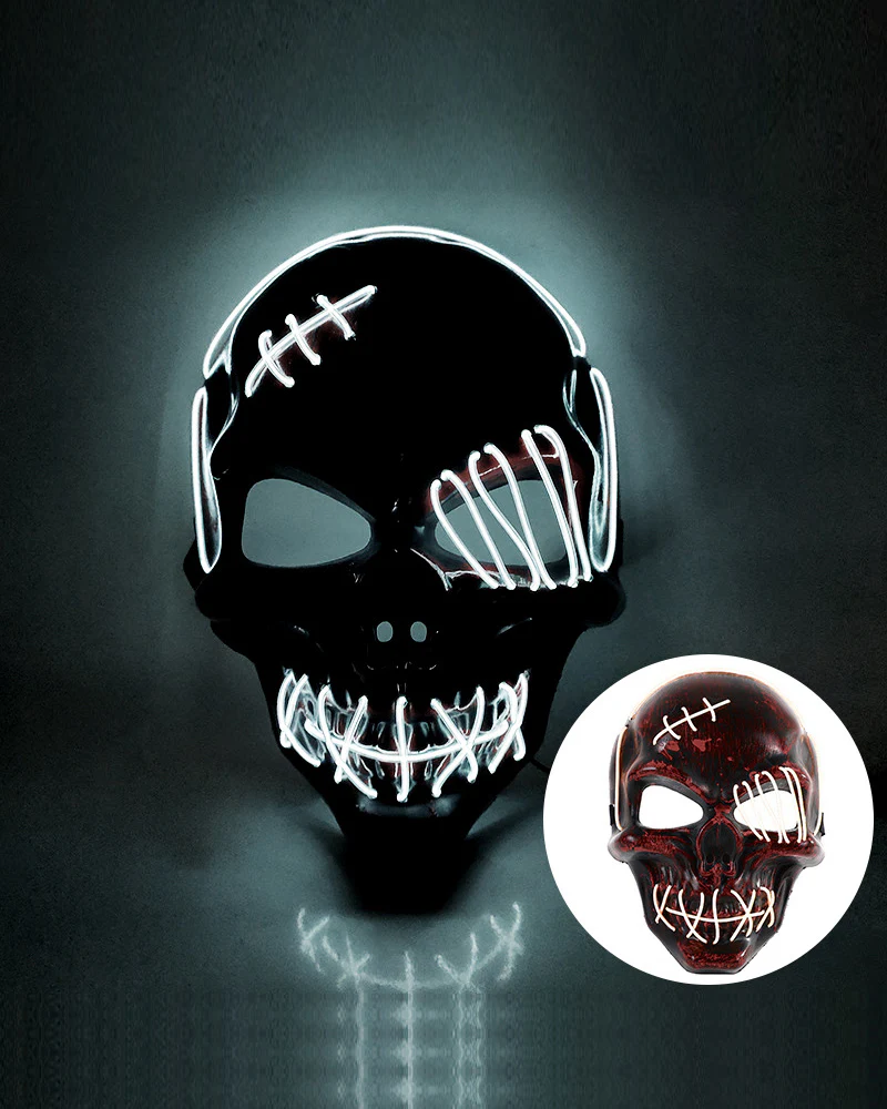 Cyberpunk LED Skull Ghost Face Mask - Image 18