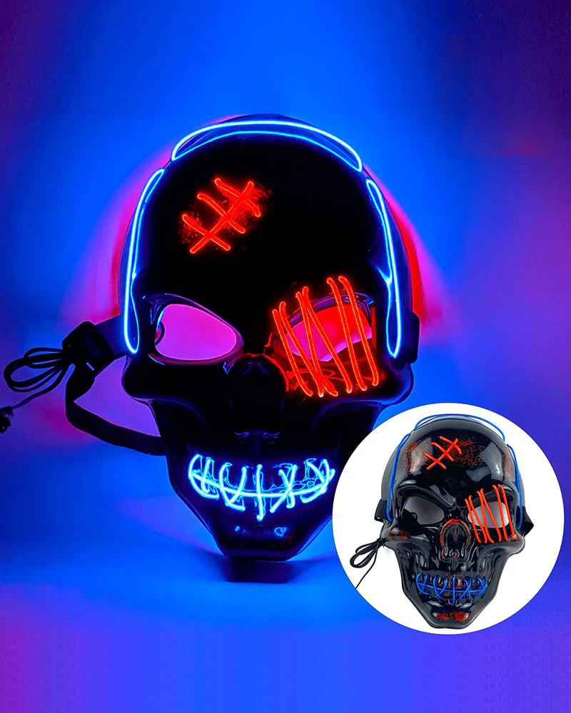 Cyberpunk LED Skull Ghost Face Mask - Image 19