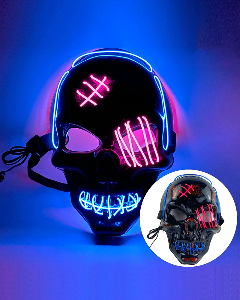 Cyberpunk LED Skull Ghost Face Mask - Image 21